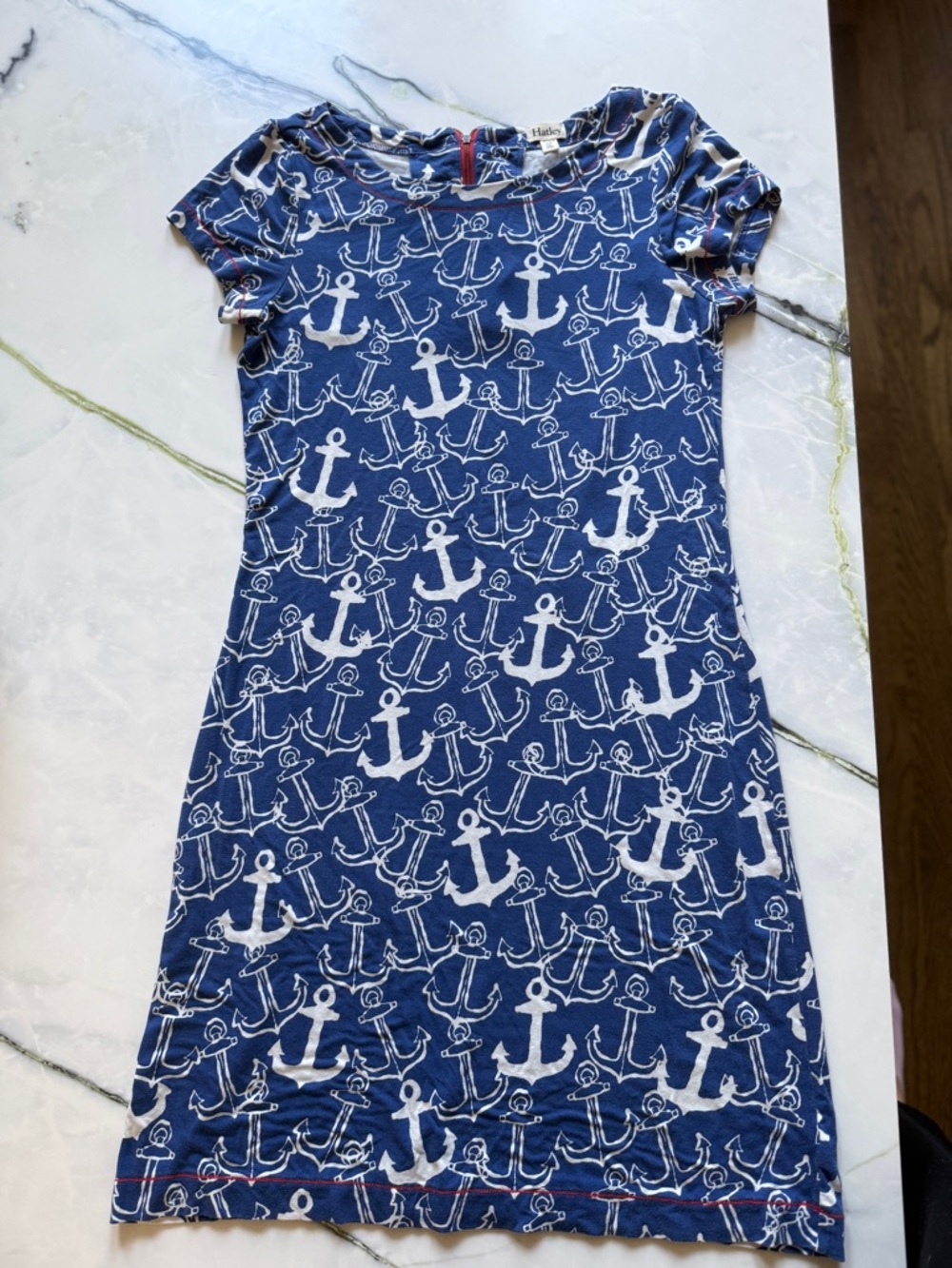 Nautical Anchor Print Hatley Dress - Small